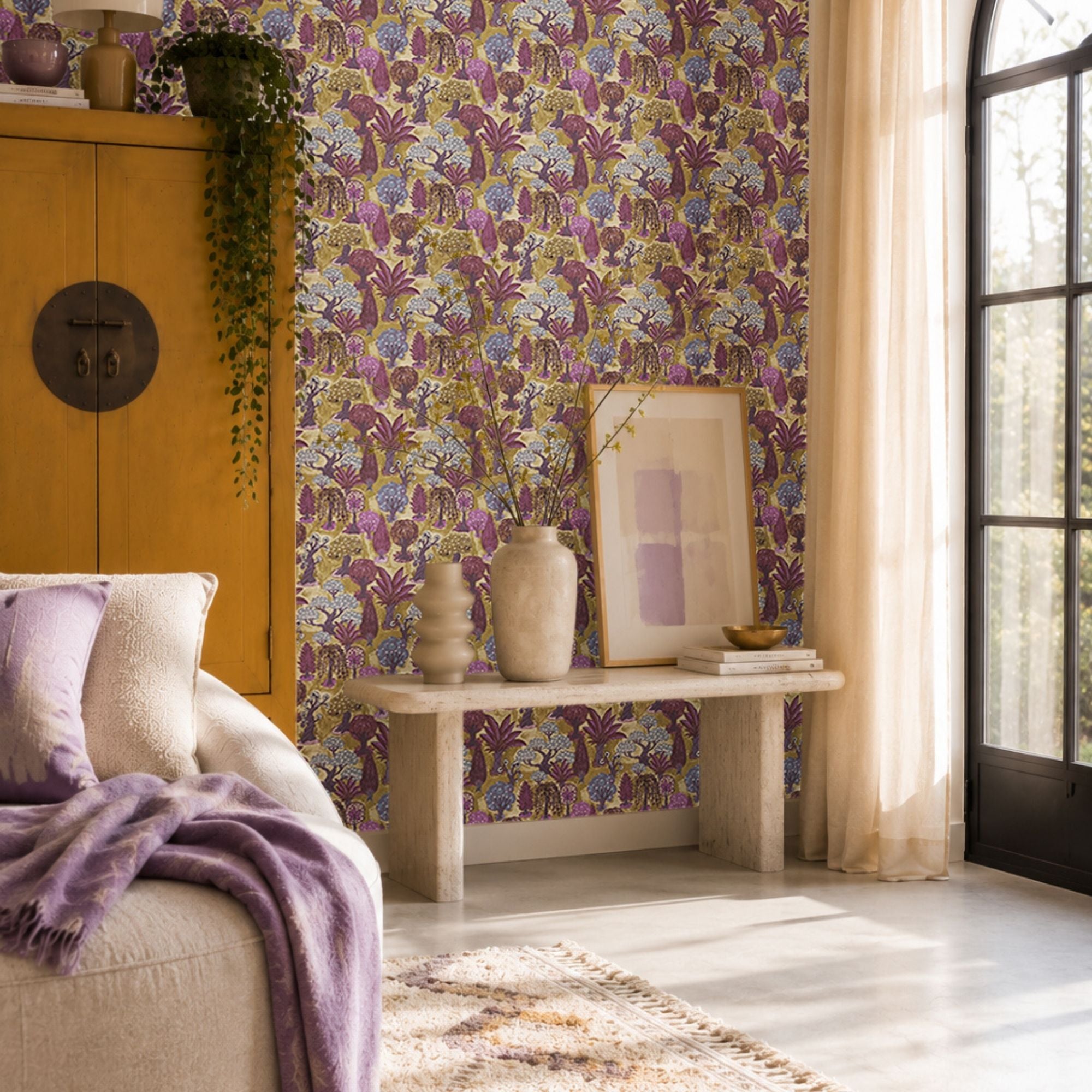 Wallpaper Indian Floral - Aimee
