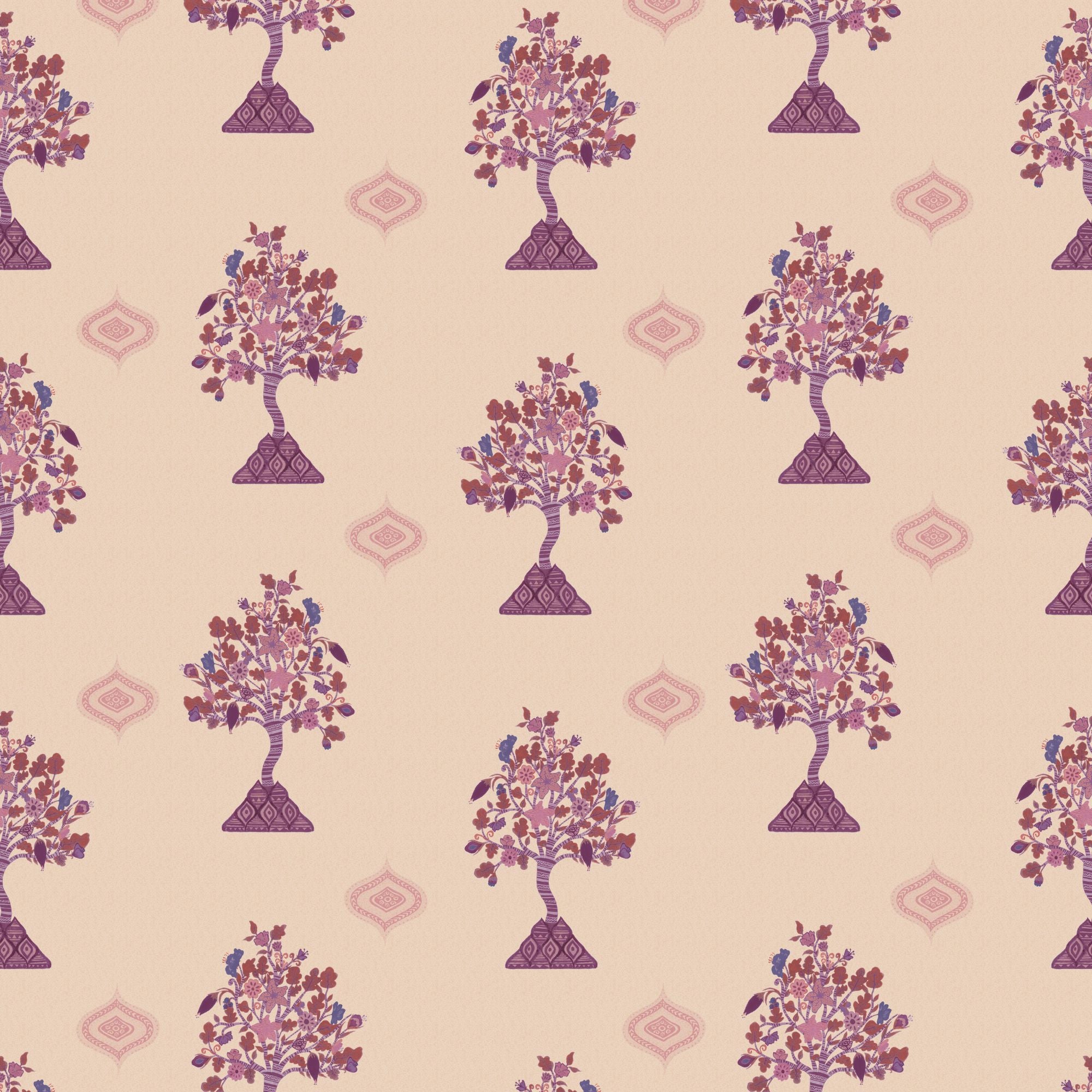 Wallpaper Indian Floral - Aimee