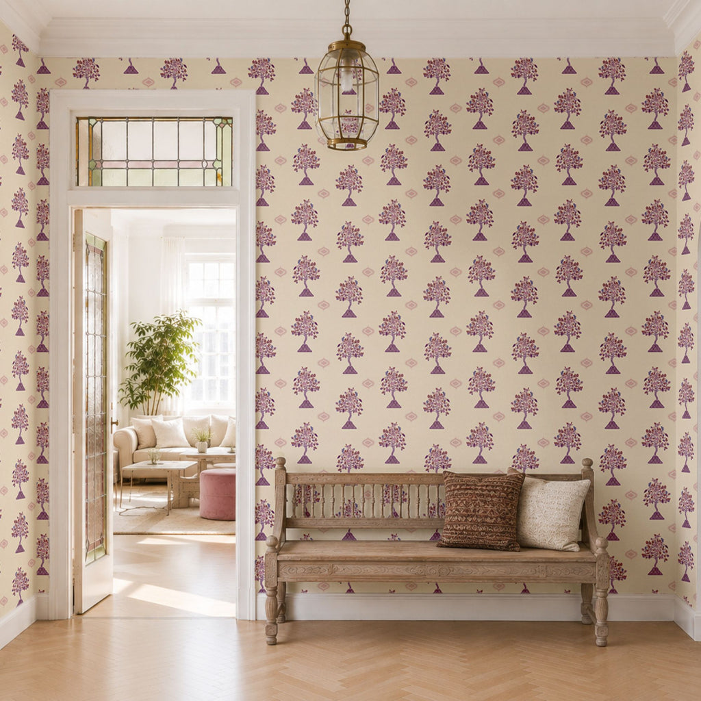 Wallpaper Indian Floral - Aimee