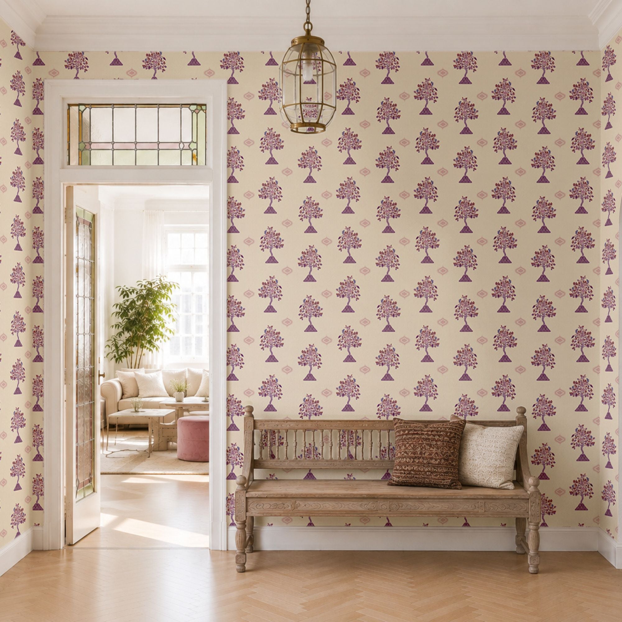 Wallpaper Indian Floral - Aimee