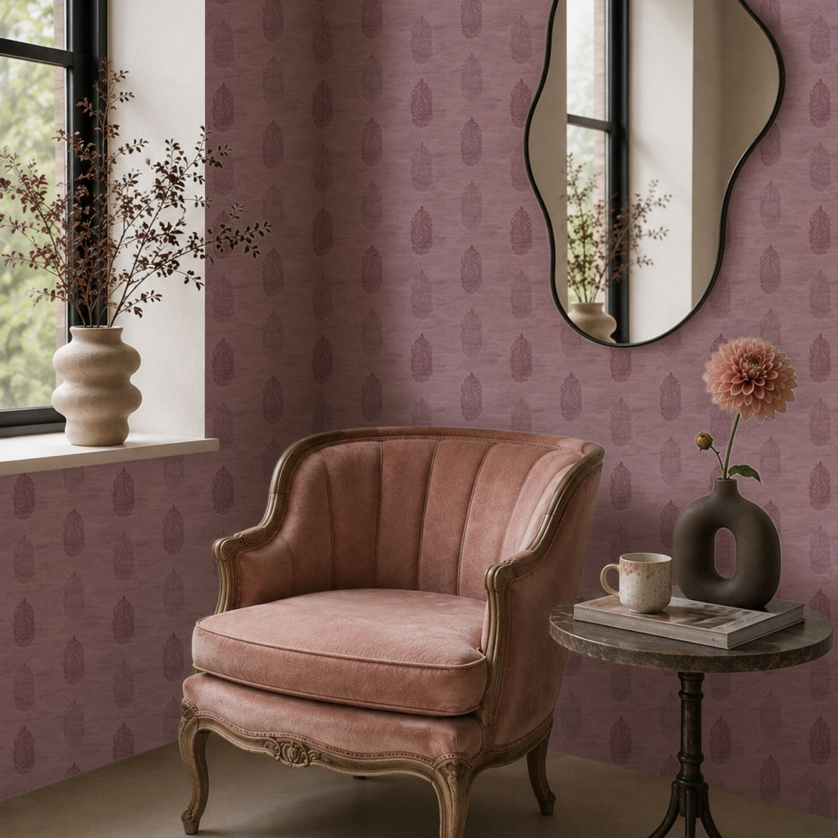 Wallpaper Indian Floral - Aimee