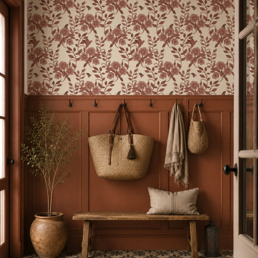 Wallpaper Indian Floral - Aimee