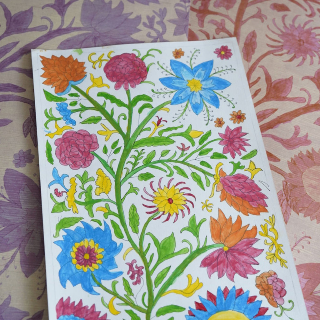 Wallpaper Indian Floral - Aimee