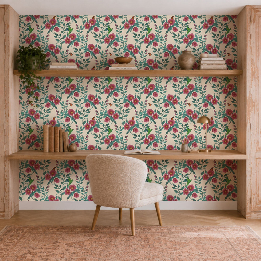 Wallpaper Indian Floral - Aimee