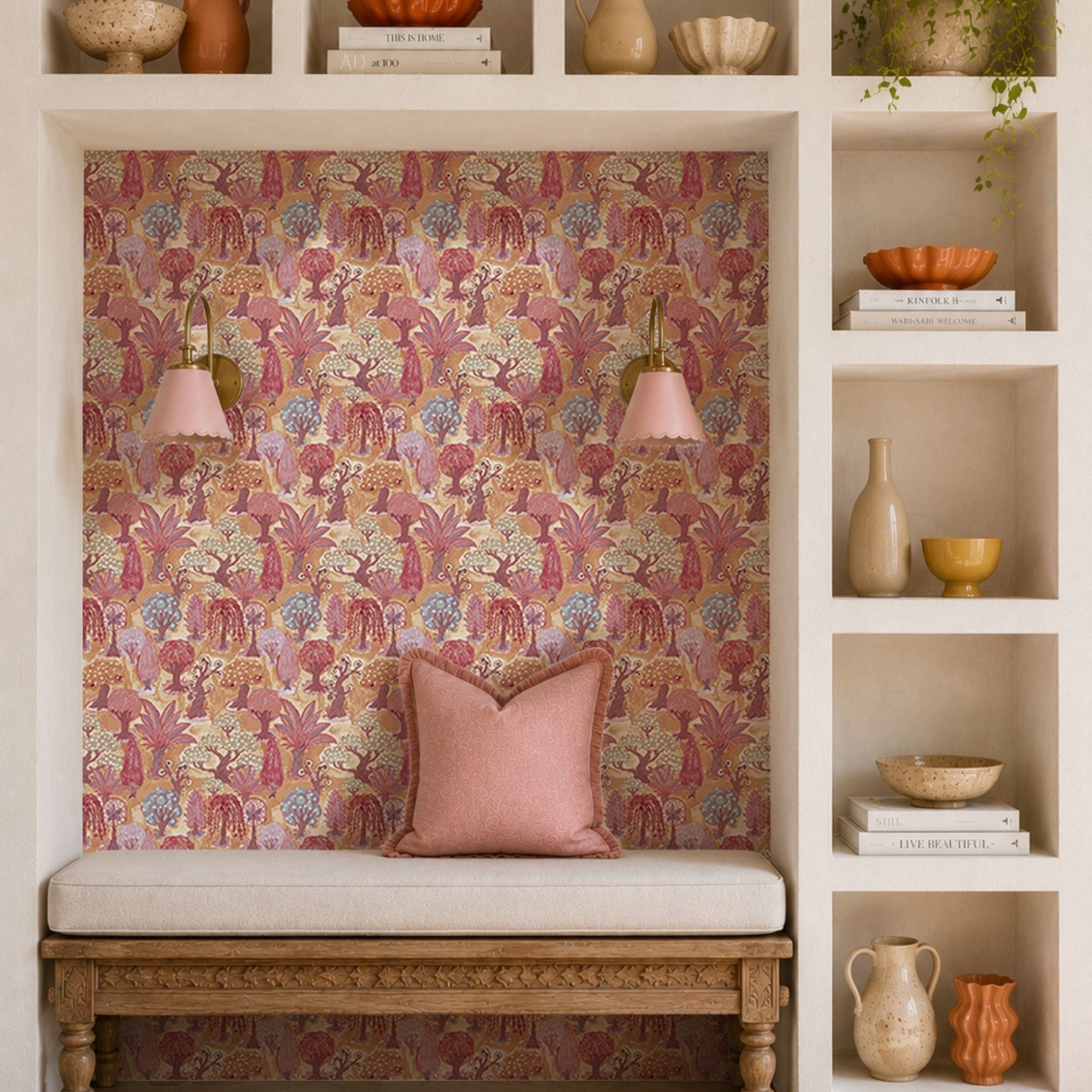 Wallpaper Indian Floral - Aimee