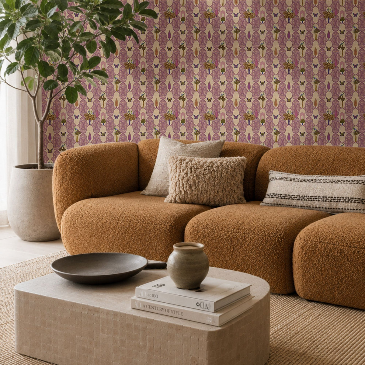 Wallpaper Indian Floral - Aimee