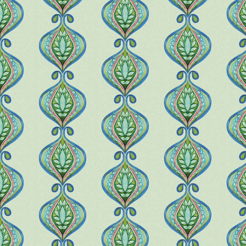 Behang | Taniya Medallion - Lotus Blue