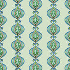 Behang | Taniya Medallion - Lotus Blue