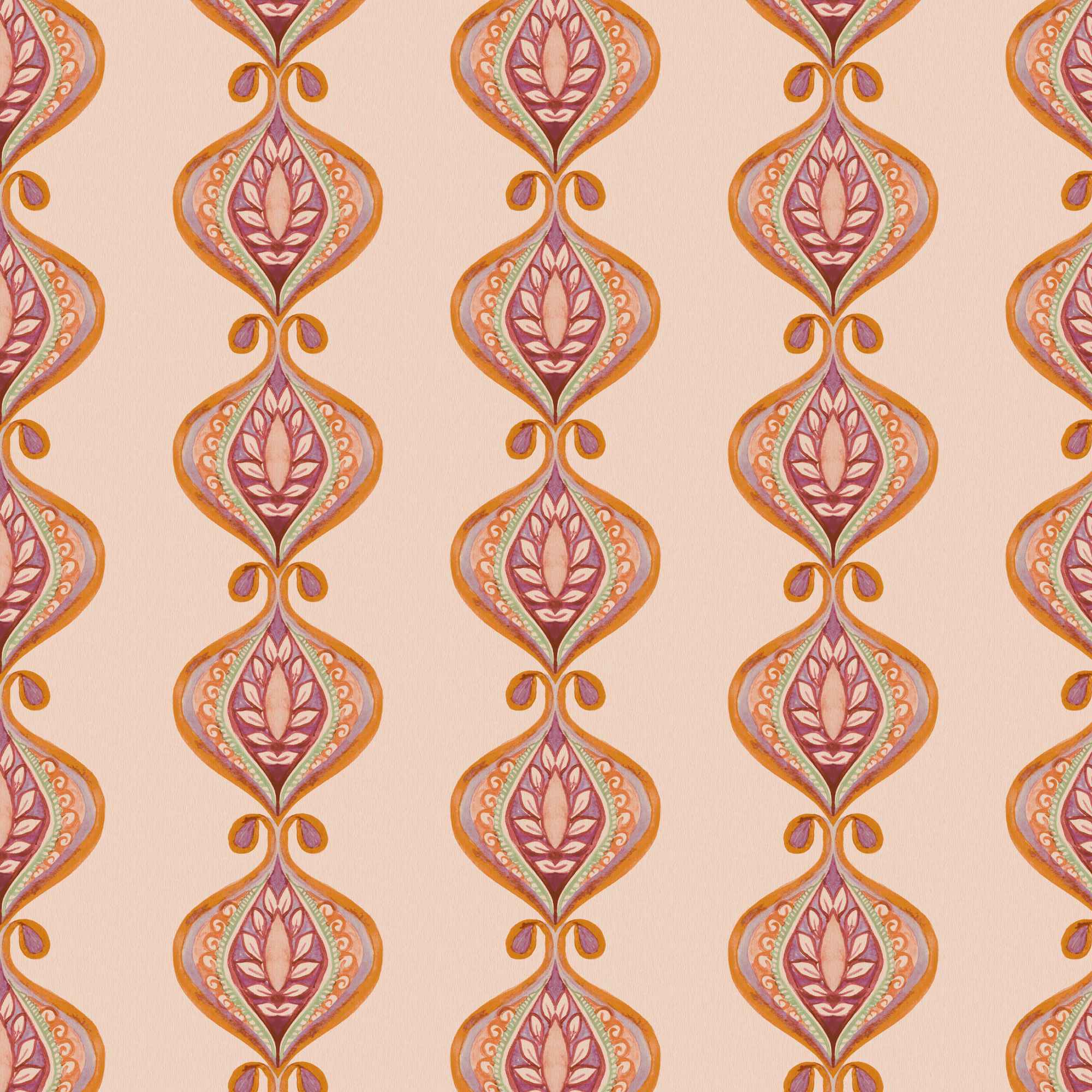 Wallpaper Indian Floral - Aimee