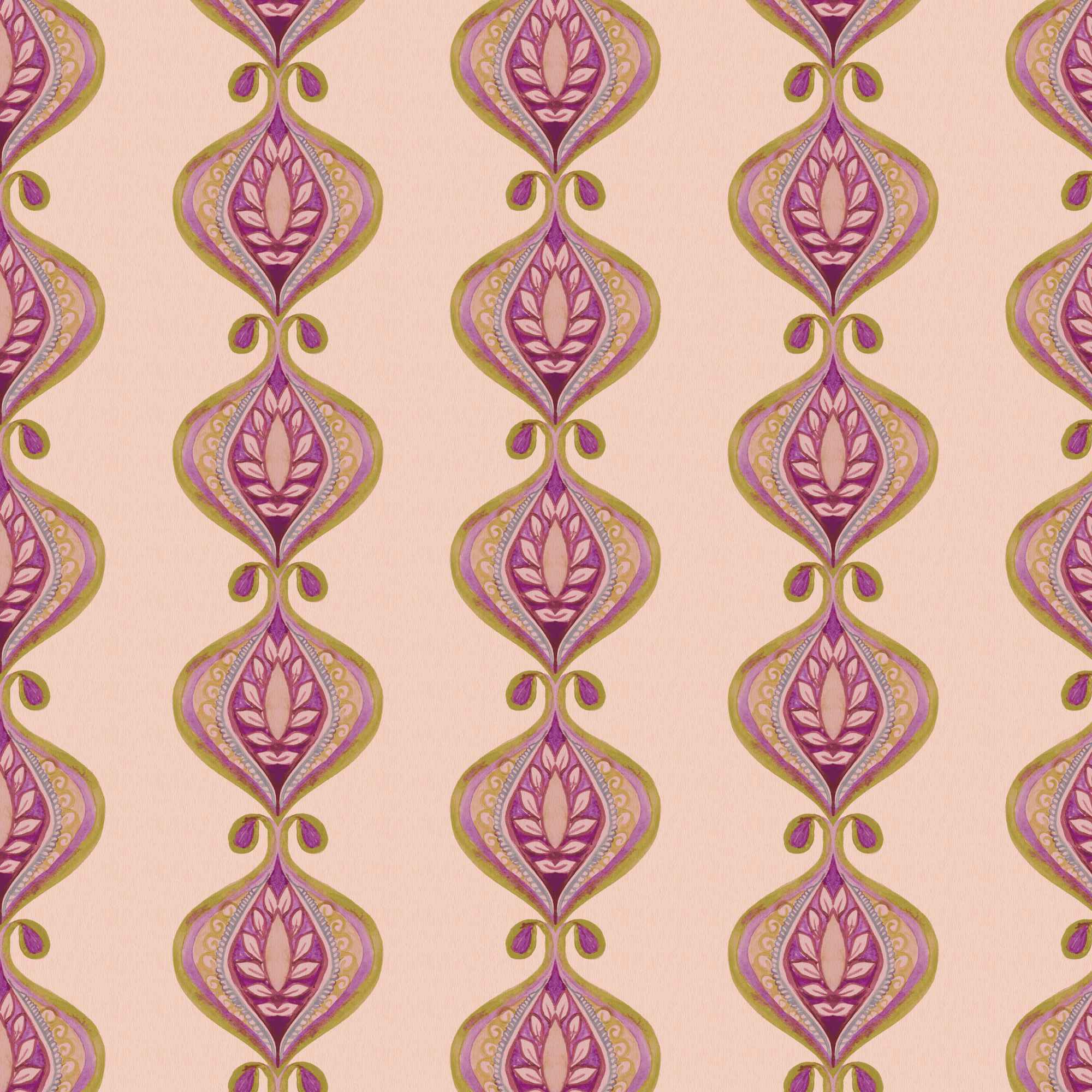 Wallpaper Indian Floral - Aimee