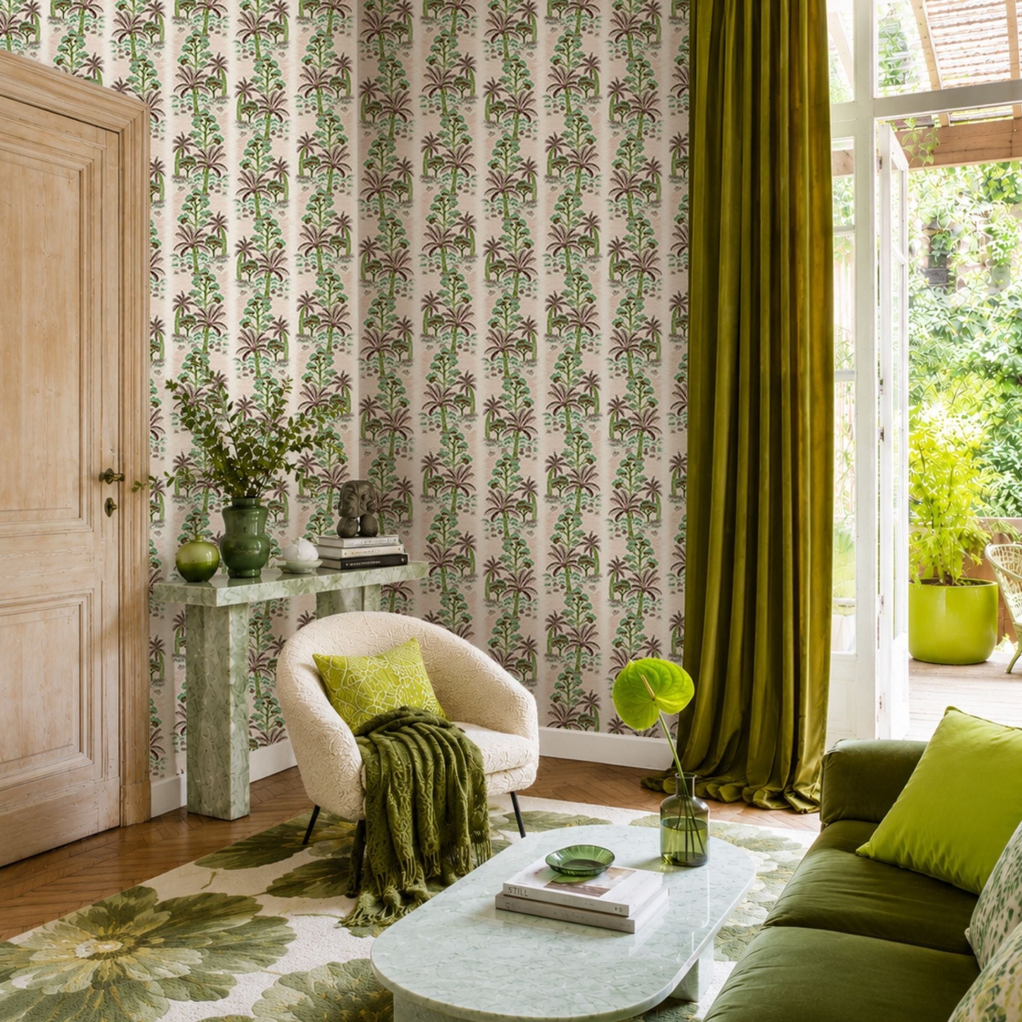 Wallpaper Indian Floral - Aimee
