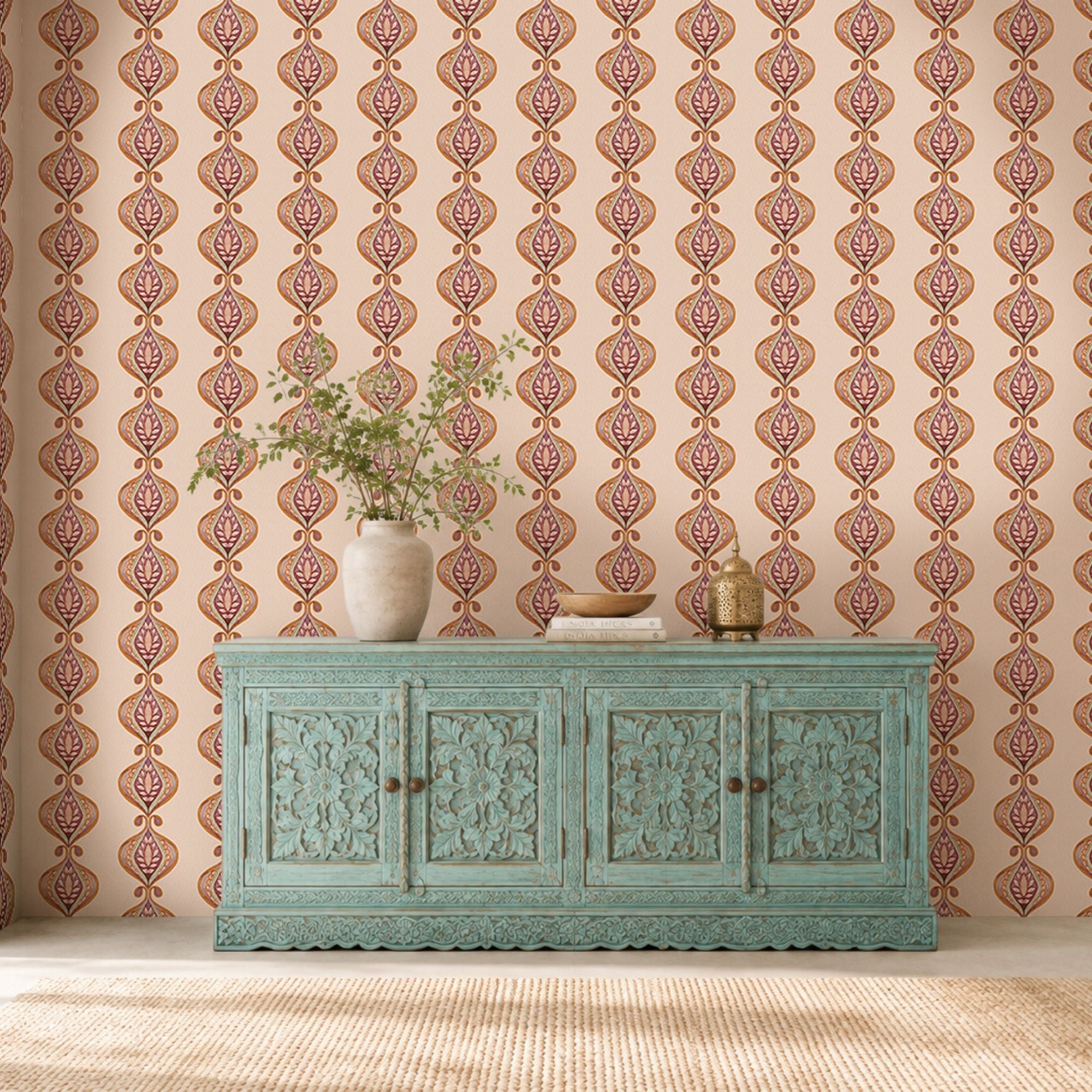Wallpaper Indian Floral - Aimee