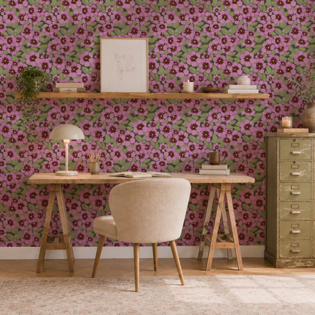 Wallpaper Indian Floral - Aimee