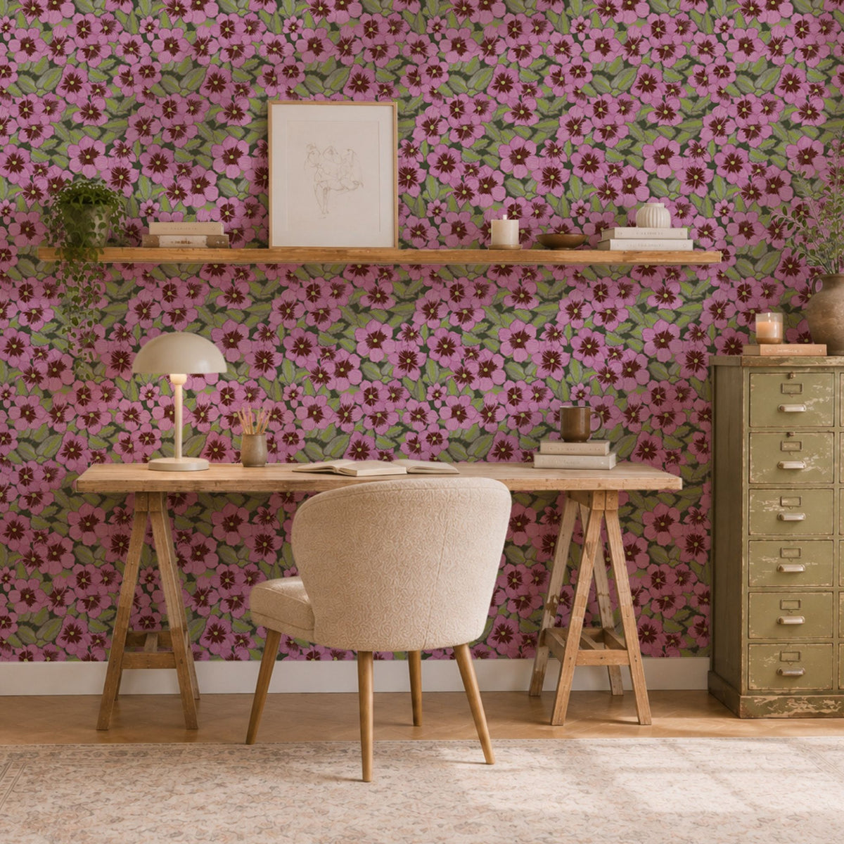Wallpaper Indian Floral - Aimee