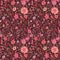 Bloemen behang | Junglee Phool - Wildflowers - Chocolate Cherry