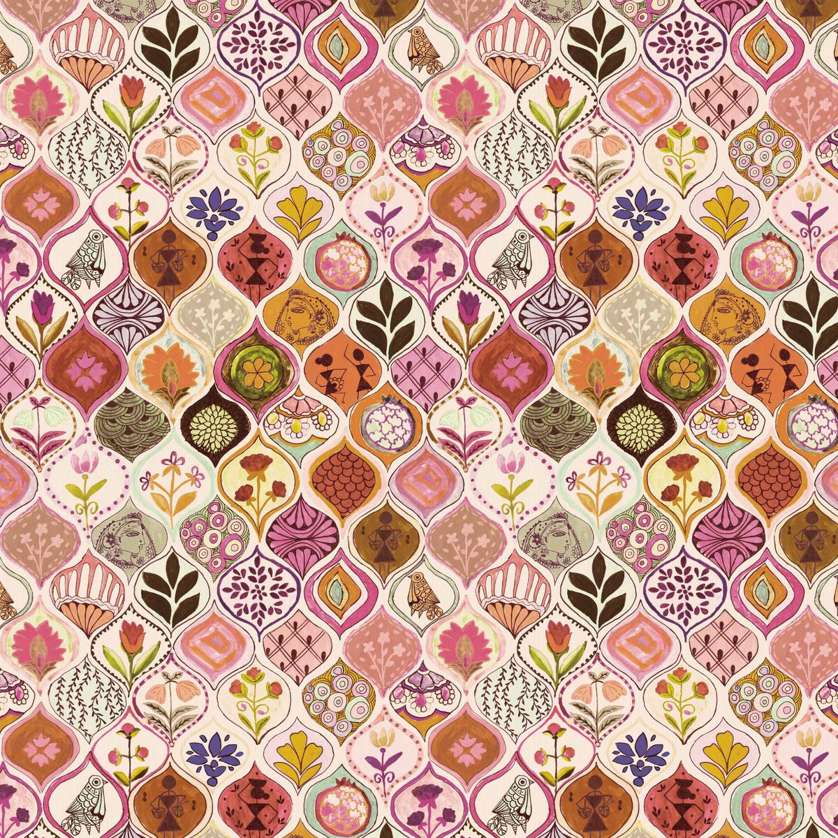 Wallpaper Indian Floral - Aimee