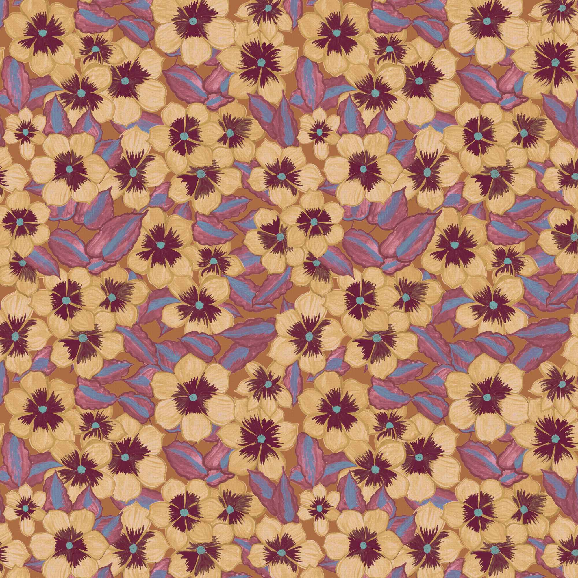 Wallpaper Indian Floral - Aimee