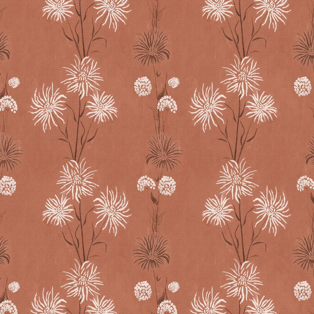 Bloemen behang | Khila - Tamba Copper