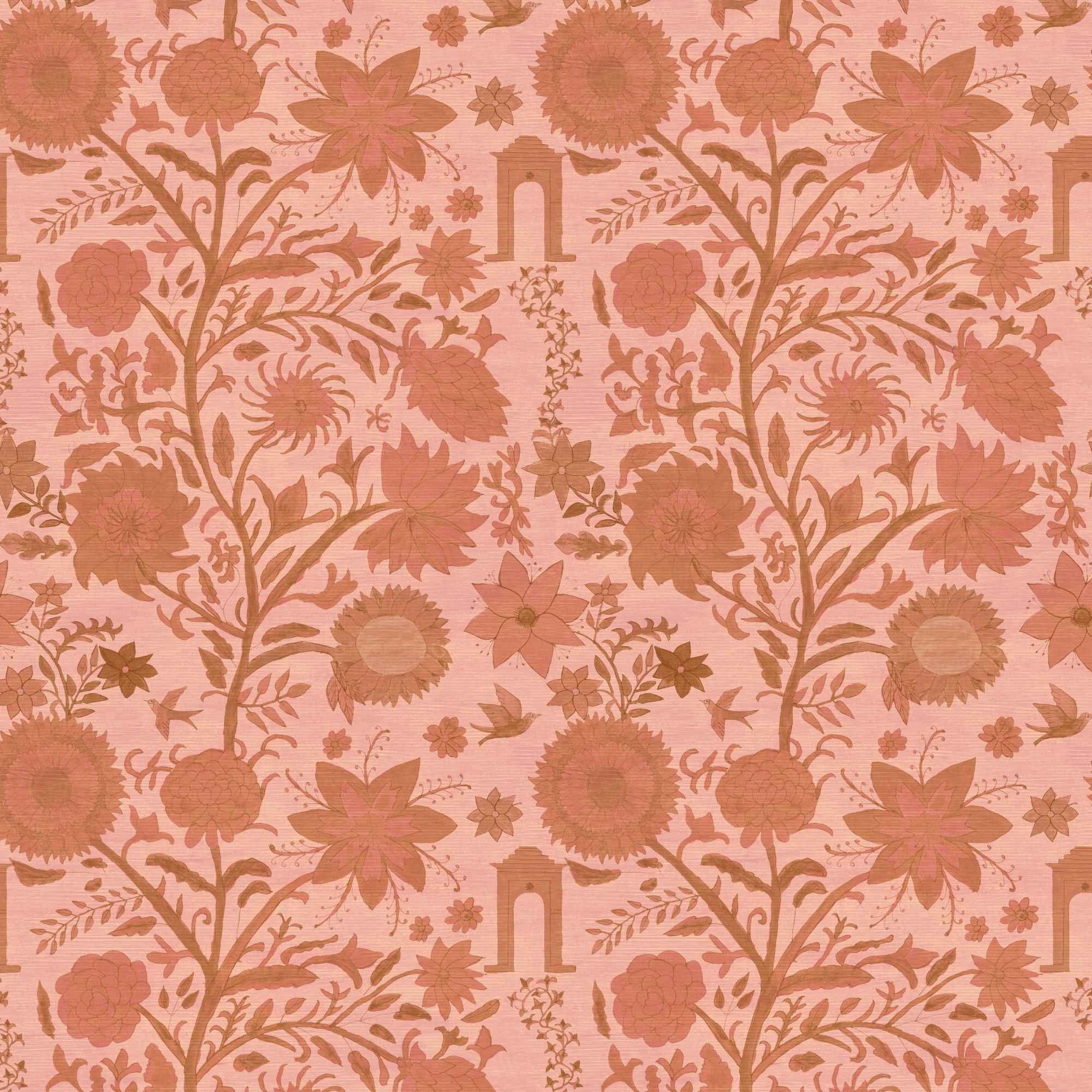 Bloemen behang | Vanmala – Garland of Nature - Clay