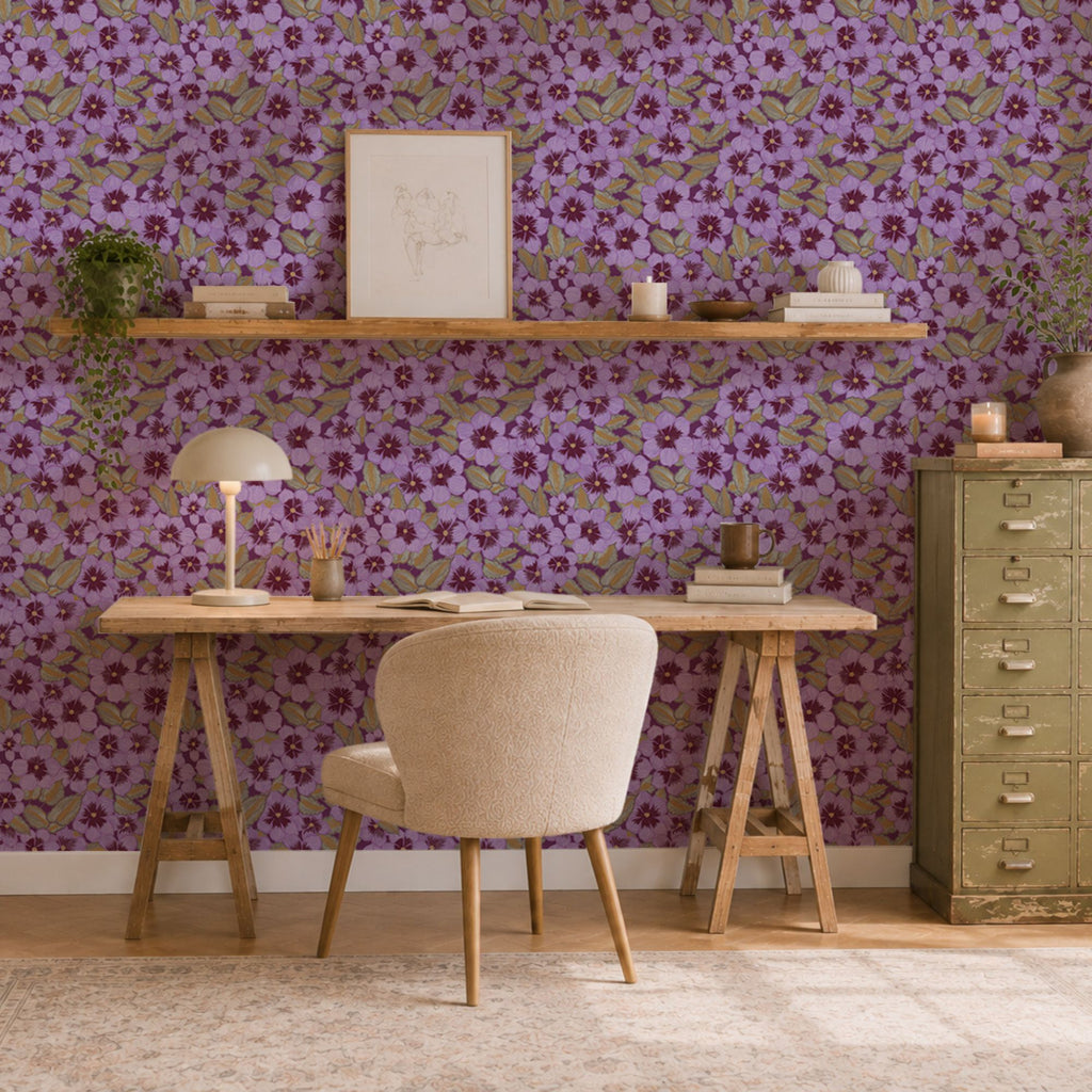 Wallpaper Indian Floral - Aimee