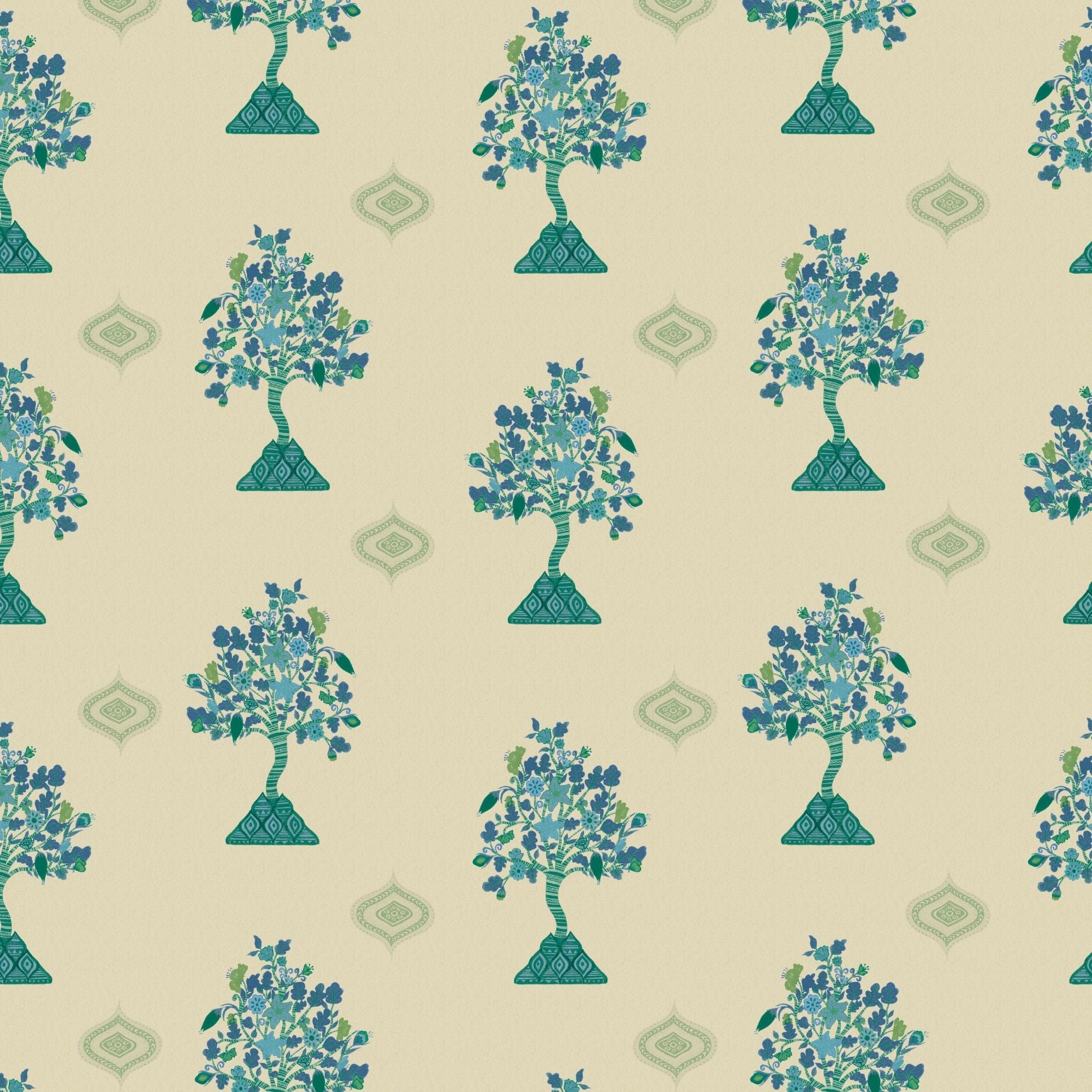 Wallpaper Indian Floral - Aimee