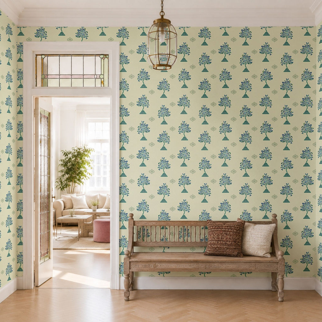 Wallpaper Indian Floral - Aimee