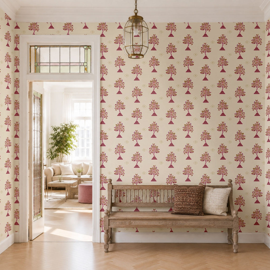Wallpaper Indian Floral - Aimee
