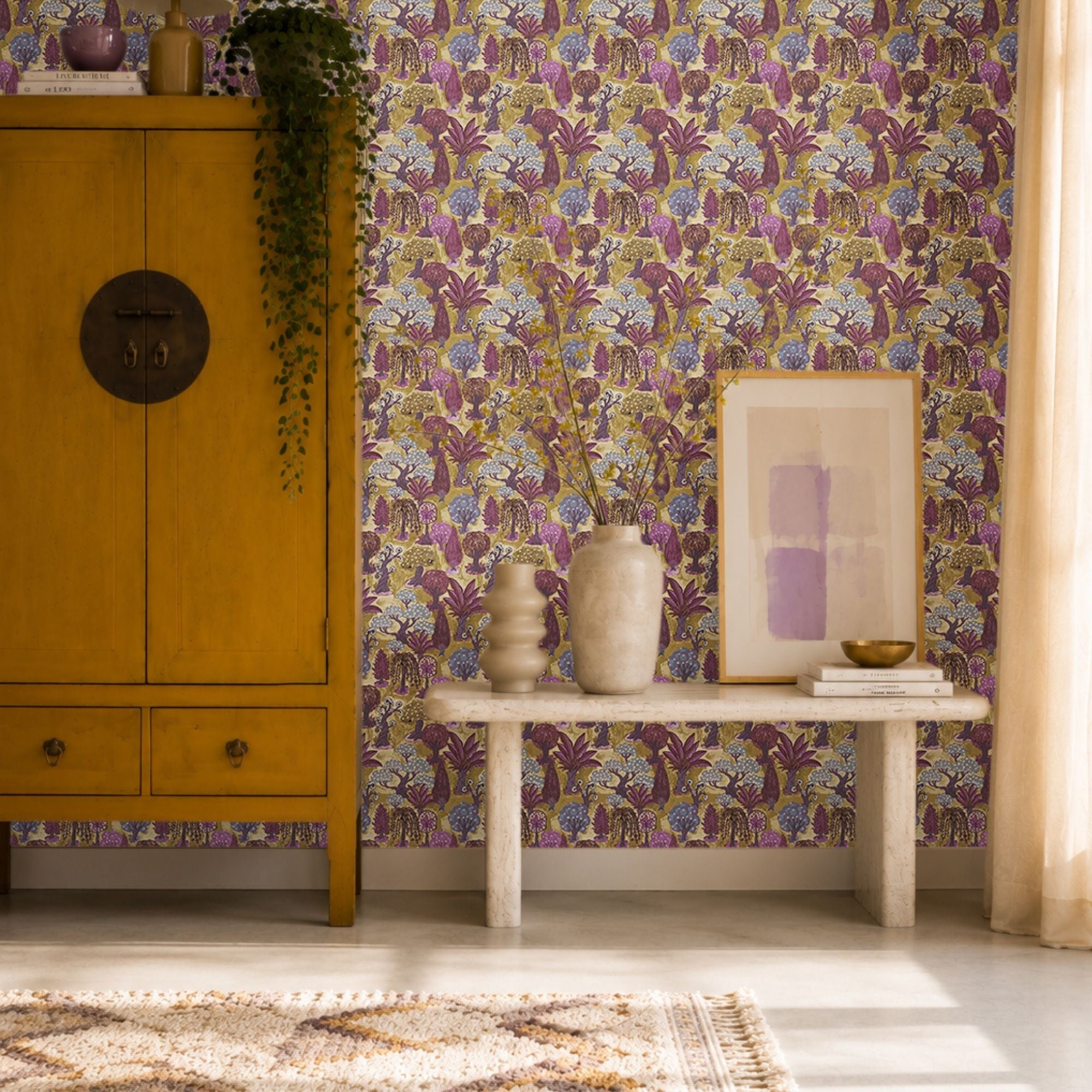 Wallpaper Indian Floral - Aimee