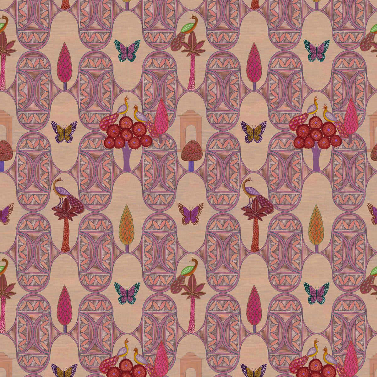 Wallpaper Indian Floral - Aimee